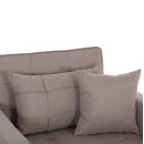 ΠΟΛΥΘΡΟΝΑ-ΚΡΕΒΑΤΙ MERO HM3306.03 ΜΠΕΖ ΥΦΑΣΜΑ 100x90x83Υεκ.