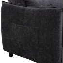 ΠΟΛΥΘΡΟΝΑ-ΚΡΕΒΑΤΙ ORYN HM3307.01 ΓΚΡΙ ΥΦΑΣΜΑ 85x88x78Υεκ.