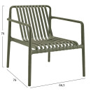 ΠΟΛΥΘΡΟΝΑ LOUNGE ΕΞΩΤ.ΧΩΡΟΥ MALEN HM6626.05 OLIVE GREEN ΠΟΛΥΠΡΟΠΥΛΕΝΙΟ 66x77x76Υεκ