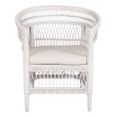 ΠΟΛΥΘΡΟΝΑ MALAWI HM9635.02 ΞΥΛΟ ΜΑΟΝΙ ΜΕ RATTAN ΛΕΥΚΟ--Β'ΔΙΑΛΟΓΗΣ 80x70x86Υεκ.