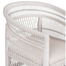 ΠΟΛΥΘΡΟΝΑ MALAWI HM9635.02 ΞΥΛΟ ΜΑΟΝΙ ΜΕ RATTAN ΛΕΥΚΟ--Β'ΔΙΑΛΟΓΗΣ 80x70x86Υεκ.