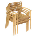 ΠΟΛΥΘΡΟΝΑ MOOSEN HM9936 ΜΑΣΙΦ ΞΥΛΟ TEAK ΣΕ ΦΥΣΙΚΟ 59x60x78,5Υ 2τμχ