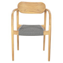 ΠΟΛΥΘΡΟΝΑ OSLO HM9636.08 ΞΥΛΟ TEAK ΦΥΣΙΚΟ & ΣΧΟΙΝΙ--B’ΔΙΑΛΟΓΗΣ 55x54x80Yεκ.
