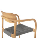 ΠΟΛΥΘΡΟΝΑ OSLO HM9636.08 ΞΥΛΟ TEAK ΦΥΣΙΚΟ & ΣΧΟΙΝΙ--B’ΔΙΑΛΟΓΗΣ 55x54x80Yεκ.