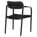 ΠΟΛΥΘΡΟΝΑ OSLO HM9636.12 ΞΥΛΟ TEAK ΜΑΥΡΟ & ΣΧΟΙΝΙ--B’ΔΙΑΛΟΓΗΣ 55x54x80Yεκ.