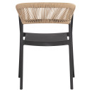 ΠΟΛΥΘΡΟΝΑ ΠΟΛΥΠΡΟΠΥΛΕΝΙΟΥ BOGI HM6240.02 ΜΑΥΡΗ ΜΕ ΜΠΕΖ ΣΧΟΙΝΙ 54x53x75Υεκ.