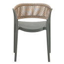 ΠΟΛΥΘΡΟΝΑ ΠΟΛΥΠΡΟΠΥΛΕΝΙΟΥ EVA HM6155.05 OLIVE GREEN--P.P. ΜΠΕΖ ΣΧΟΙΝΙ 56,5x53x80Υεκ.