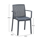 ΠΟΛΥΘΡΟΝΑ ΠΟΛΥΠΡΟΠΥΛΕΝΙΟΥ IDA HM6127.03 ΓΚΡΙ 53x50x82Υεκ.