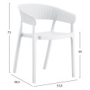 ΠΟΛΥΘΡΟΝΑ ΠΟΛΥΠΡΟΠΥΛΕΝΙΟΥ PERFOE HM5941.01 ΛΕΥΚΗ 56x50x73Υεκ.