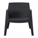 ΠΟΛΥΘΡΟΝΑ ΠΟΛΥΠΡΟΠΥΛΕΝΙΟΥ LOUNGE SLEEK HM6365.02 ΜΑΥΡΟ 62x68x73Υεκ.