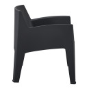 ΠΟΛΥΘΡΟΝΑ ΠΟΛΥΠΡΟΠΥΛΕΝΙΟΥ LOUNGE SLEEK HM6365.02 ΜΑΥΡΟ 62x68x73Υεκ.