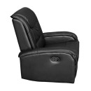 ΠΟΛΥΘΡΟΝΑ RELAX ΜΕ ΜΗΧΑΝΙΣΜΟ MASSAGE ROCCA HM0026.01 PU ΜΑΥΡΟ 88x90x80 εκ.