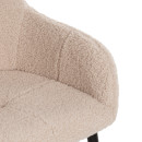 ΠΟΛΥΘΡΟΝΑ SHELLY HM8591.02 ΥΦΑΣΜΑ TEDDY ΛΕΥΚΟ-ΜΑΥΡΑ ΜΕΤΑΛΛΙΚΑ ΠΟΔΙΑ 57x55x87Yεκ. 2τμχ