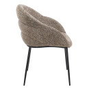 ΠΟΛΥΘΡΟΝΑ ΤΡΑΠΕΖΑΡΙΑΣ DRENNY HM18424.03 TAUPE ΥΦΑΣΜΑ-ΜΕΤΑΛ.ΜΑΥΡΑ ΠΟΔΙΑ 62x62x87Υεκ 2τμχ