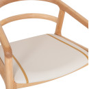 ΠΟΛΥΘΡΟΝΑ ΤΡΑΠΕΖΑΡΙΑΣ EFFY HM18393.01 ΦΡΑΞΙΝΟΣ ΣΕ OAK-ΚΑΘΙΣΜΑ ΕΚΡΟΥ PU 60x58x71Υεκ