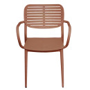 ΠΟΛΥΘΡΟΝΑ ΤΡΑΠΕΖΑΡΙΑΣ HILLIARD HM6644.08 ΑΛΟΥΜΙΝΙΟ ΣΕ TERRACOTTA 56x58x80Υεκ