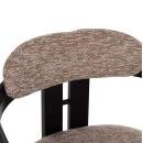 ΠΟΛΥΘΡΟΝΑ ΤΡΑΠΕΖΑΡΙΑΣ KALL HM18247.02 ΚΑΦΕ ΥΦΑΣΜΑ--PLYWOOD ΣΕ ΜΑΥΡΟ 56x45x73Υεκ 2τμχ