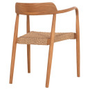 ΠΟΛΥΘΡΟΝΑ ΤΡΑΠΕΖΑΡΙΑΣ ROBBY HM18350 ΞΥΛΟ TEAK & ΣΧΟΙΝΙ VIRO ΦΥΣΙΚΟ 55x50x71Υεκ.
