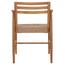 ΠΟΛΥΘΡΟΝΑ ΤΡΑΠΕΖΑΡΙΑΣ ROBIN HM18351 ΞΥΛΟ TEAK & ΣΧΟΙΝΙ VIRO ΦΥΣΙΚΟ 53,5x60x78Υεκ