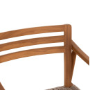 ΠΟΛΥΘΡΟΝΑ ΤΡΑΠΕΖΑΡΙΑΣ ROBIN HM18351 ΞΥΛΟ TEAK & ΣΧΟΙΝΙ VIRO ΦΥΣΙΚΟ 53,5x60x78Υεκ