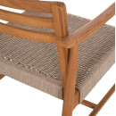 ΠΟΛΥΘΡΟΝΑ ΤΡΑΠΕΖΑΡΙΑΣ ROBIN HM18351 ΞΥΛΟ TEAK & ΣΧΟΙΝΙ VIRO ΦΥΣΙΚΟ 53,5x60x78Υεκ