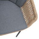 ΠΟΛΥΘΡΟΝΑ VICTUS HM6559.01 ΑΛΟΥΜΙΝΙΟ & OLEFIN ΓΚΡΙ-TWIST WICKER 60x62x76Yεκ 2τμχ