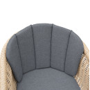 ΠΟΛΥΘΡΟΝΑ VICTUS HM6559.01 ΑΛΟΥΜΙΝΙΟ & OLEFIN ΓΚΡΙ-TWIST WICKER 60x62x76Yεκ 2τμχ