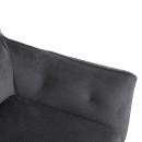 ΠΟΛΥΘΡΟΝΑ ΤΡΑΠΕΖΑΡΙΑΣ QUILL HM9843.03 ΓΚΡΙ ΥΦΑΣΜΑ-ΞΥΛΟ ΟΞΙΑΣ ΠΟΔΙΑ 61x57,5x91Υεκ. 2τμχ