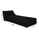 ΠΟΥΦ TANEA HM5807.04 ΜΑΥΡΟ ΜΕ UV PROTECTION 190x80x60Υ εκ.