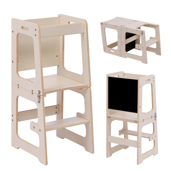 ΠΥΡΓΟΣ ΕΚΜΑΘΗΣΗΣ ΜΕ ΠΙΝΑΚΑ RICKI HM18345.01 ΞΥΛΟ ΠΕΥΚΟΥ ΦΥΣΙΚΟ 37x40x84Υεκ