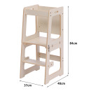 ΠΥΡΓΟΣ ΕΚΜΑΘΗΣΗΣ ΜΕ ΠΙΝΑΚΑ RICKI HM18345.01 ΞΥΛΟ ΠΕΥΚΟΥ ΦΥΣΙΚΟ 37x40x84Υεκ