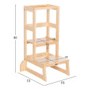 ΠΥΡΓΟΣ ΕΚΜΑΘΗΣΗΣ τ.MONTESSORI PEPE HM9291.01 ΞΥΛΟ ΠΕΥΚΟΥ ΦΥΣΙΚΟ 55x53x90Υεκ