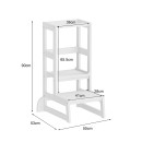 ΠΥΡΓΟΣ ΕΚΜΑΘΗΣΗΣ τ.MONTESSORI PEPE HM9291.03 ΞΥΛΟ ΠΕΥΚΟΥ ΛΕΥΚΟ 45.7x51x90Υεκ