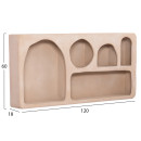 ΡΑΦΙ ΤΟΙΧΟΥ ΣΕΙΡΑ SANTORINI HM18063.02 MDF ΣΕ ΚΑΦΕ 120x18x60Υεκ.
