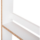 ΡΑΦΙΕΡΑ ΤΟΙΧΟΥ SANI HM18224.01 ΜΕΛΑΜΙΝΗ ΣΕ ΛΕΥΚΟ 60x10x120Υεκ. (4 ΡΑΦΙΑ)