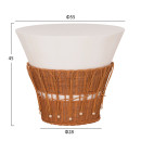 ΣΕΤ 2ΤΜΧ ΒΟΗΘΗΤΙΚΑ ΤΡΑΠΕΖΙΑ PERRAL HM21138.02 FIBER CEMENT ΛΕΥΚΟ-ΦΥΣΙΚΟ RATTAN