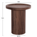 ΣΕΤ 2ΤΜΧ ΤΡΑΠΕΖΙΑ ΣΑΛΟΝΙΟΥ MARGON HM21084 MDF ΣΚΟΥΡΟ ΚΑΦΕ Φ80εκ & Φ45εκ