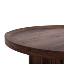 ΣΕΤ 2ΤΜΧ ΤΡΑΠΕΖΙΑ ΣΑΛΟΝΙΟΥ MARGON HM21084 MDF ΣΚΟΥΡΟ ΚΑΦΕ Φ80εκ & Φ45εκ