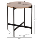 ΣΕΤ 2ΤΜΧ ΤΡΑΠΕΖΙΑ ΣΑΛΟΝΙΟΥ RONDA HM21089.02 MDF ΣΟΝΑΜΑ Φ80εκ & Φ50εκ