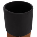 ΣΕΤ 3 ΓΛΑΣΤΡΕΣ ΜΕ TEAK ΒΑΣΕΙΣ TANTI HM4685.01 FIBER CEMENT ΣΕ ΜΑΥΡΟ ΧΡΩΜΑ