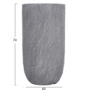 ΣΕΤ 3ΤΜΧ ΓΛΑΣΤΡΕΣ ΚΥΛΙΝΔΡΟΙ ΣΕΙΡΑ GARDENER HM4720 FIBERCLAY-ΧΡΩΜΑ CEMENT Φ44x79Υεκ