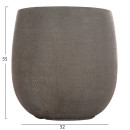 ΣΕΤ 4ΤΜΧ ΓΛΑΣΤΡΕΣ ΣΤΡΟΓΓΥΛΕΣ GARDENER HM4726 FIBERCLAY ΓΚΡΙΖΟΠΡΑΣΙΝΟ Φ52x55Υεκ