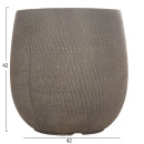ΣΕΤ 4ΤΜΧ ΓΛΑΣΤΡΕΣ ΣΤΡΟΓΓΥΛΕΣ GARDENER HM4726 FIBERCLAY ΓΚΡΙΖΟΠΡΑΣΙΝΟ Φ52x55Υεκ