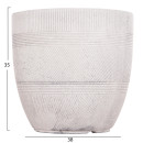 ΣΕΤ 4ΤΜΧ ΓΛΑΣΤΡΕΣ ΣΤΡΟΓΓΥΛΕΣ ΣΕΙΡΑ GARDENER HM4719 FIBERCLAY-ΧΡΩΜΑ CEMENT Φ44x43Υεκ