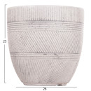 ΣΕΤ 4ΤΜΧ ΓΛΑΣΤΡΕΣ ΣΤΡΟΓΓΥΛΕΣ ΣΕΙΡΑ GARDENER HM4719 FIBERCLAY-ΧΡΩΜΑ CEMENT Φ44x43Υεκ