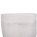 ΣΕΤ 4ΤΜΧ ΓΛΑΣΤΡΕΣ ΣΤΡΟΓΓΥΛΕΣ ΣΕΙΡΑ GARDENER HM4719 FIBERCLAY-ΧΡΩΜΑ CEMENT Φ44x43Υεκ