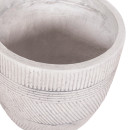 ΣΕΤ 4ΤΜΧ ΓΛΑΣΤΡΕΣ ΣΤΡΟΓΓΥΛΕΣ ΣΕΙΡΑ GARDENER HM4719 FIBERCLAY-ΧΡΩΜΑ CEMENT Φ44x43Υεκ