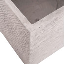 ΣΕΤ 4ΤΜΧ ΓΛΑΣΤΡΕΣ ΤΕΤΡΑΓΩΝΕΣ GARDENER HM4730 FIBERCLAY ΓΚΡΙ CEMENT 37x37x32Υεκ.