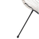 ΣΕΤ ΕΞΩΤΕΡΙΚΟΥ ΧΩΡΟΥ 3ΤΜΧ ACAPULCO HM11861.12 P.E.RATTAN ΛΕΥΚΟ-ΜΕΤΑΛΛΟ ΣΕ ΜΑΥΡΟ