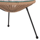 ΣΕΤ ΕΞΩΤΕΡΙΚΟΥ ΧΩΡΟΥ 3ΤΜΧ ACAPULCO HM21100 TWISTED WICKER-ΜΕΤΑΛΛΟ